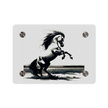 Elegant Horse Acrylic Wall Art, Modern Equine Decor, Rustic Farmhouse Accent, Unique Gift for Horse Lovers, Wall Decoration