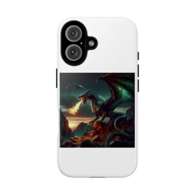 Dragon Fire Phone Case, Tough Protective Cover, Fantasy Phone Accessory, Gift for Gamers, Unique Tech Merchandise