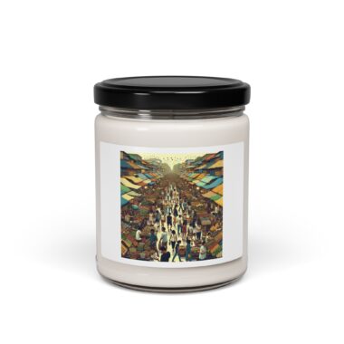 Artistic Scented Soy Candle, Warm Ambiance, Hand-Poured, Gift for Her, Relaxation & Home Decor, Eco-Friendly