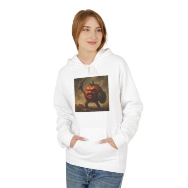 epic tomato warrior fleece hoodie comfortable and stylish, unisex casual wear for gaming, battle fans, perfect gift, cozy everyday use
