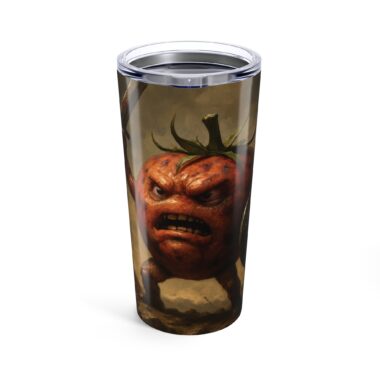 tumbler mug angry tomato warrior design
