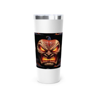 halloween pumpkin face tumbler | scary travel mug | insulated coffee cup | spooky gift | halloween decor