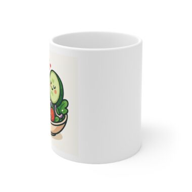 cute salad lovers ceramic coffee cups | 11oz | perfect gift for foodies, kitchen decor, wedding, housewarming, cute mug collection