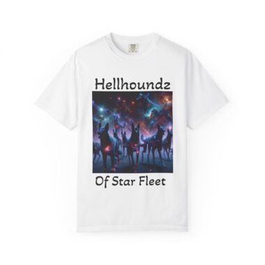 graphic t shirt: hellhoundz of starfleet design