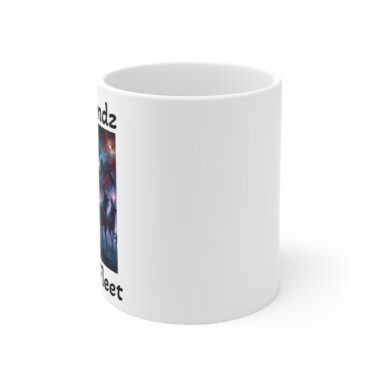 coffee mug hellhoundz of star fleet 11oz, star trek inspired, galaxy art
