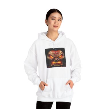 halloween monster sweater, cozy unisex hoodie for fall, spooky sweatshirt for parties, gift for horror fans, cool autumn apparel